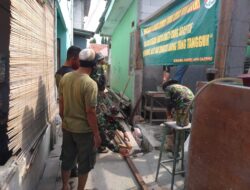 Tinjau Rehab RTLH, Danramil-06/KG Berharap Progres Pembangunan Sesuai Rencana