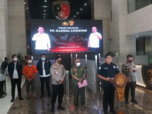 Dittipiter Bareskrim Polri Ungkap Kasus Ilegal Logging di Kalteng