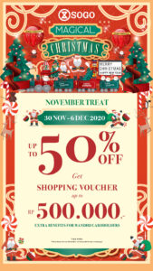 Sambut Suasana Festive Akhir Tahun Bersama SOGO Department Store