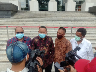 Agustinus Nahak Hadiri Sidang Perdana Perkara Pilkada Kabupaten Malaka