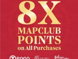 Segera Tukarkan 8 X MAP Club Bonus Point Untuk Rayakan Imlek di SOGO Department Store
