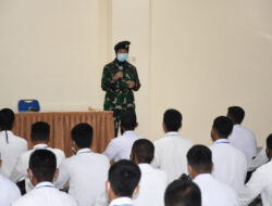 Danlanal Bandung Tinjau Rakorset Calon Siswa Bintara PK Gel I Tahun 2021