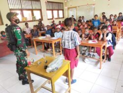 TMMD Kodim 1711/BVD Gelar Penyuluhan Bahaya Terorisme dan Paham Radikalisme di Distrik Kawagit