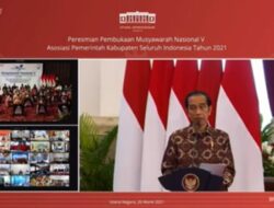 Pesiden Jokowi Buka Munas V Apkasi 2021 Secara Hybrid