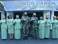 Peringati HUT Ke 75 Pomad, Gelar  Bakti Sosial Donor Darah