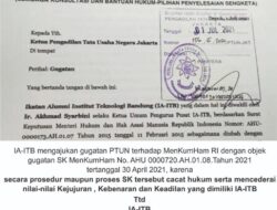 IA-ITB Versi KLB 2021 Gugat Menkumham ke PTUN Jakarta