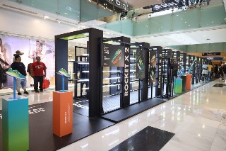 instalasi Rocket X 2 “A Faster Future Experience Zone” di Sky Bridge Mall Grand Indonesia - Lantai 1