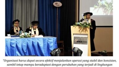 Guru Besar BINUS UNIVERSITY, Prof. Firdaus Kemukakan Strategi Organisasi Siap Bertransformasi Digital