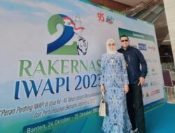 Hj. Emma Hernasari, S.H. S.E. M.M DPP IWAPI, WKU Bidang HUKUM & HAM dan IlaL Ferhard Menghadiri Pameran IWAPI 2023