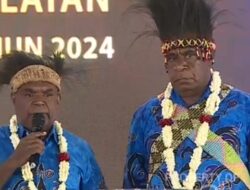 Romanus – Albertus Sampaikan Visi Misi dan Program Kerja di Debat Publik Pilkada Provinsi Papua Selatan 2024