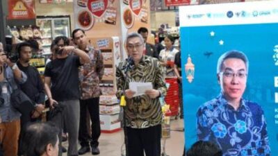 Peluncuran Program Belanja di Indonesia Aja atau BINA Lebaran 2026